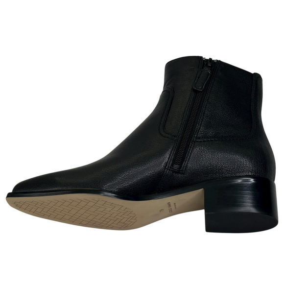 COLE HAAN Naia Black Leather Ankle Boots Womens Size 7B Side Zip New $200 A - Picture 6 of 13